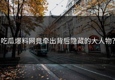 吃瓜爆料网竟牵出背后隐藏的大人物？