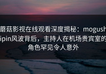 蘑菇影视在线观看深度揭秘：mogushipin风波背后，主持人在机场贵宾室的角色罕见令人意外