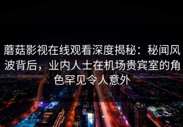 蘑菇影视在线观看深度揭秘：秘闻风波背后，业内人士在机场贵宾室的角色罕见令人意外