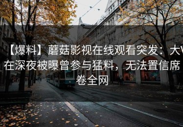 【爆料】蘑菇影视在线观看突发：大V在深夜被曝曾参与猛料，无法置信席卷全网