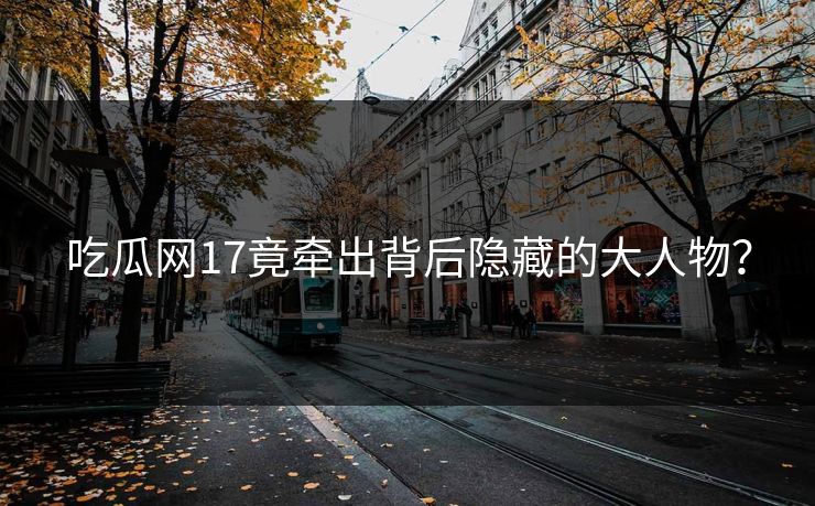 吃瓜网17竟牵出背后隐藏的大人物？