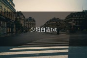 少妇白洁txt